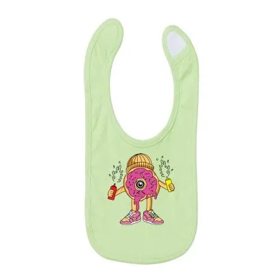 Pink Donut Baby Bibs