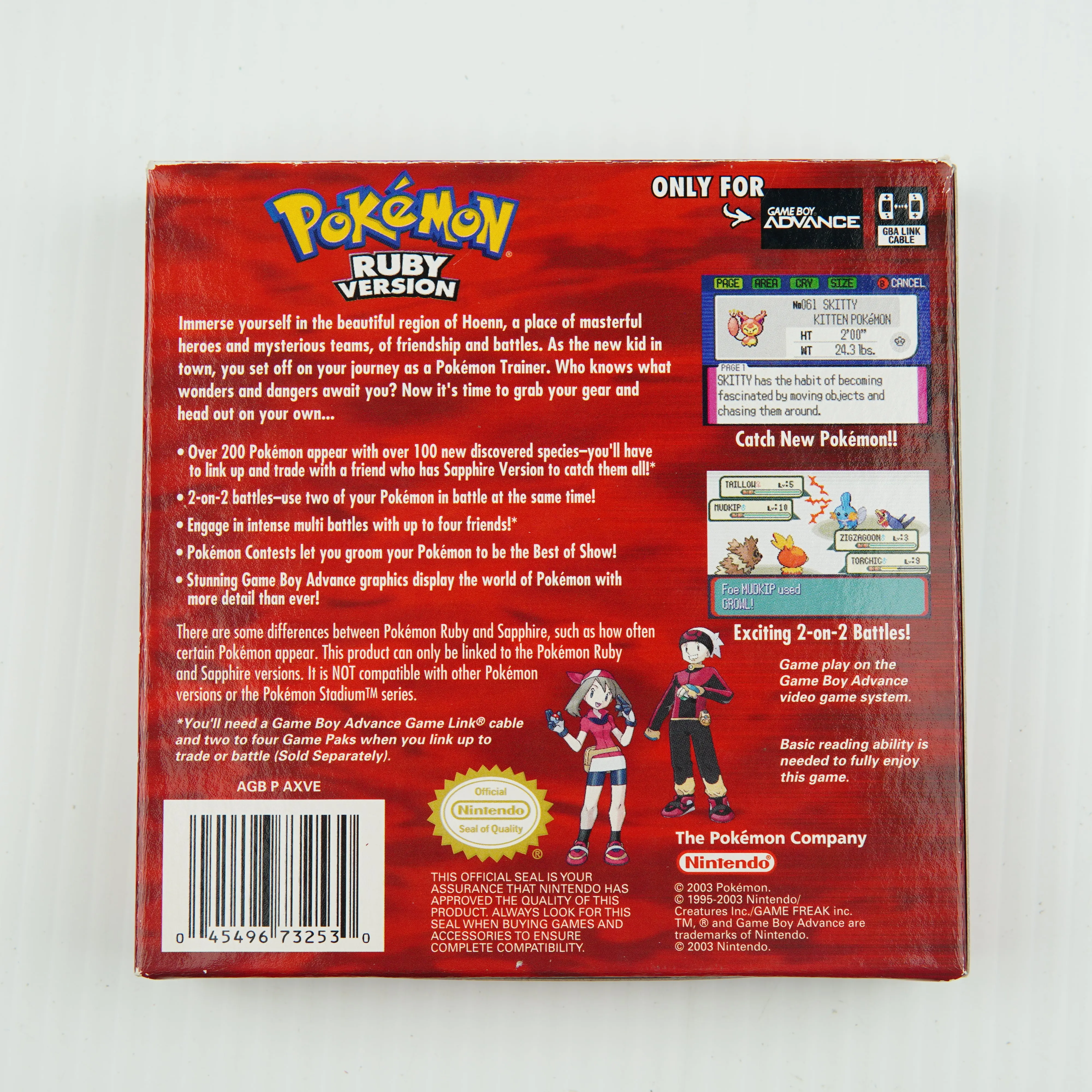 Pokemon Ruby - Complete in Box - Excellent Condition