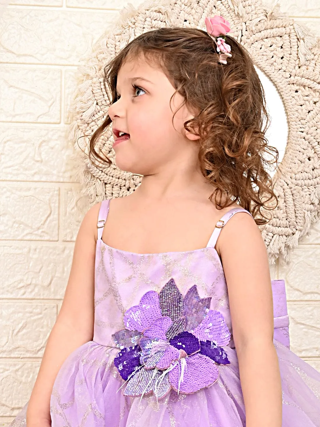 Pre Order: Lavender Big Flower Dress