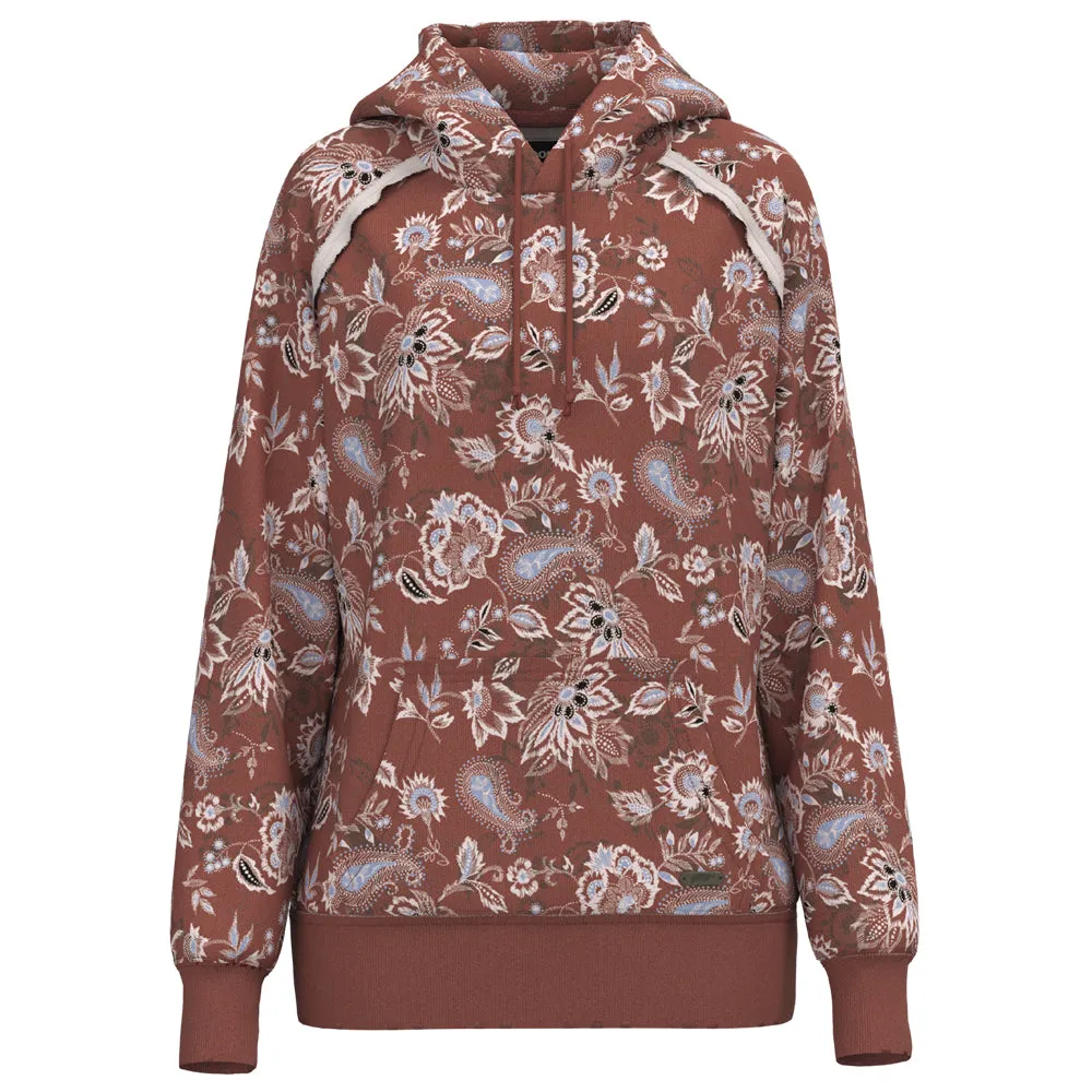 "Chaparral"  Marsala Floral Print Hoody