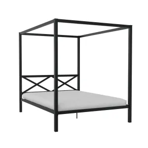 Remna Metal Canopy Platform Bed Frame