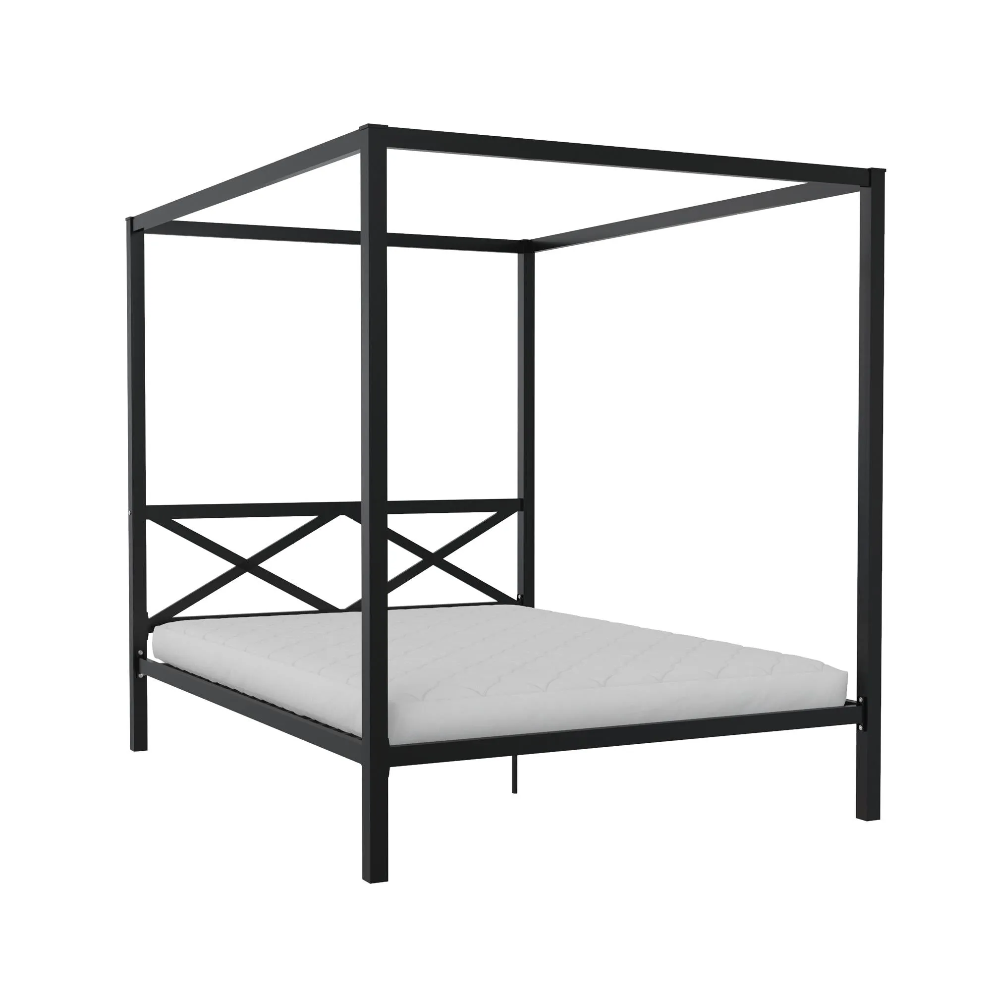 Remna Metal Canopy Platform Bed Frame