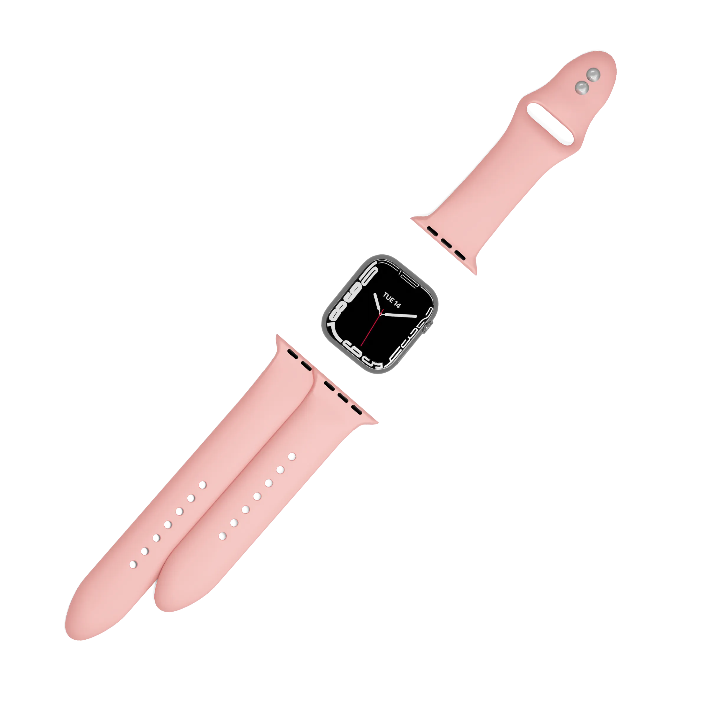 Silicone Band for Apple Watch 3/4/5/6/7/SE 38/40/41mm - Pink