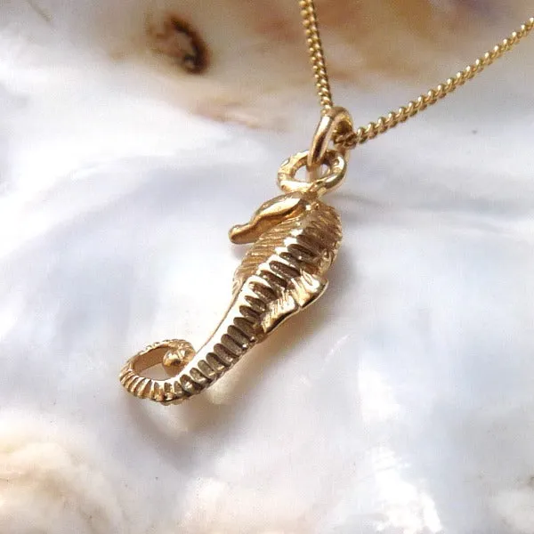 Solid Gold Seahorse by Joy Everley