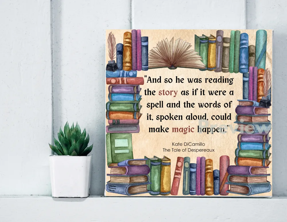 Tale of Despereaux book quote posters | 8 printable posters for classroom decor