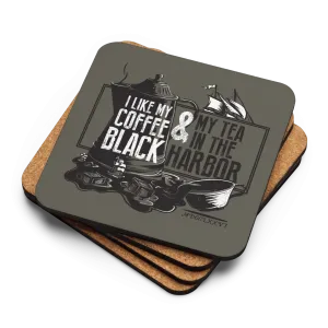 Tea in the Harbor Cork-back coaster