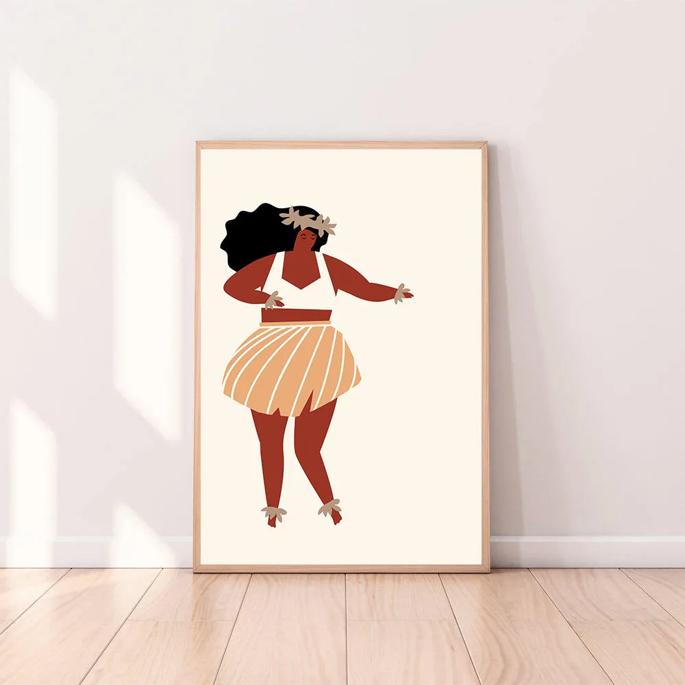 Wall Art Hula Girl