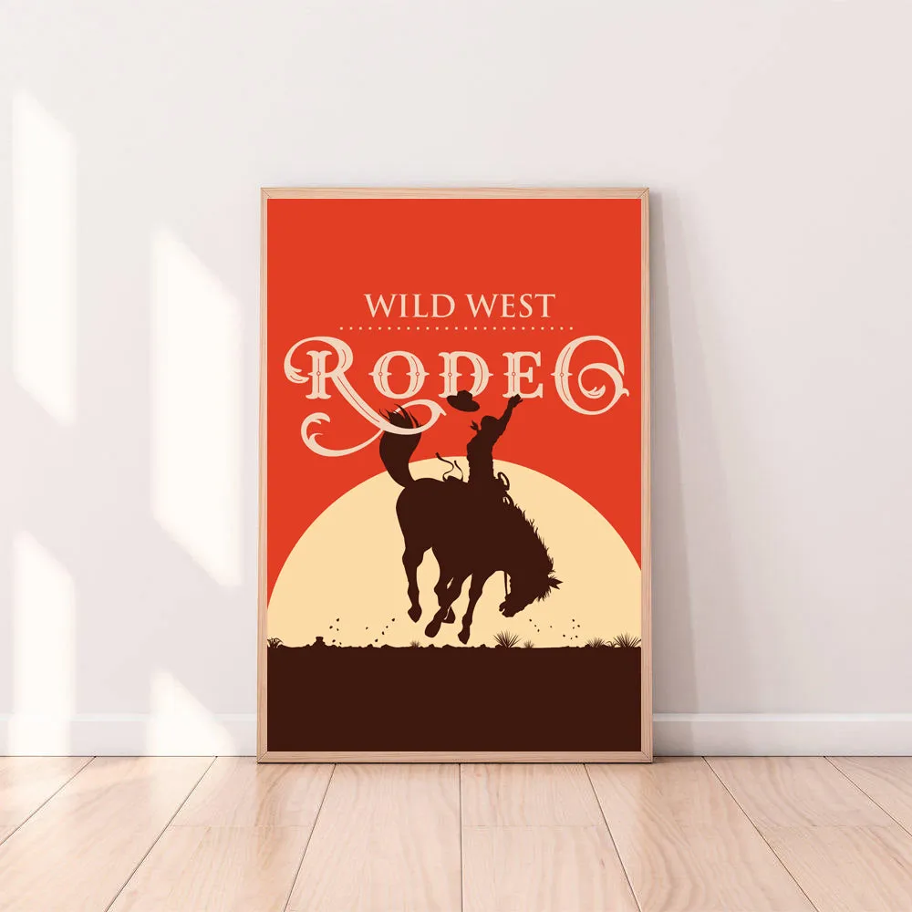 Wall Art Wild West Rodeo